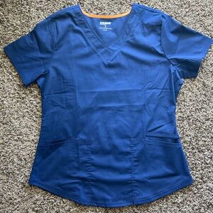 Scrubstar navy blue scrub top NWOT
